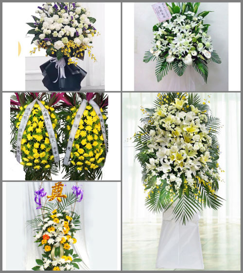 福建宁德古田县平湖镇溪州村白事花篮预定